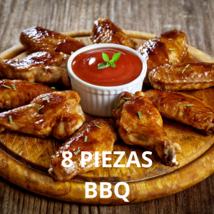 ALITAS 8 PIEZAS BBQ